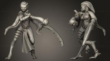 Military figurines Daemonettes 3d model