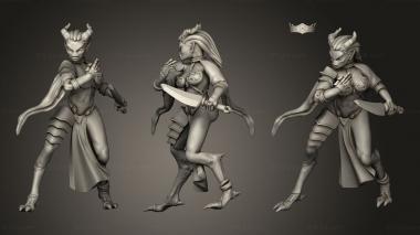 Military figurines Daemonettes 3d model