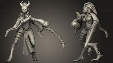 Military figurines Daemonettes 3d model