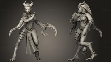 Military figurines Daemonettes 3d model