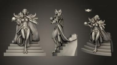 Military figurines Daemonic Kingdom Lilith on stairs 3d model