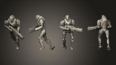 Military figurines Assault Robot 3d model