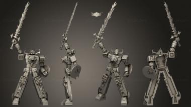 Military figurines Daltanious 3d model