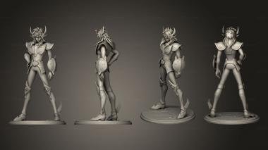 Military figurines Damaia Saint Seiya Hyoga Cygnus Abs 3d model