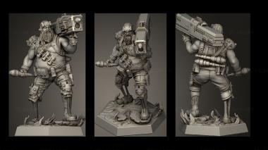 Military figurines Damn Nation Ben The Master Exploder 3d model