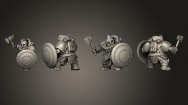 Military figurines Assault Suit 1 3d model