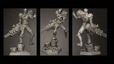 Military figurines Damn Nation Trigun Mutant 3d model