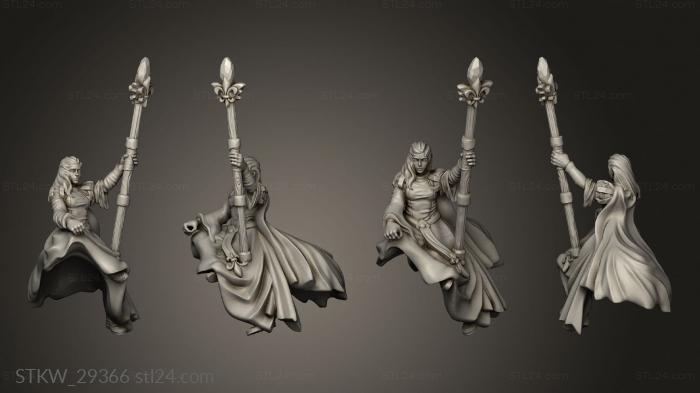 Military figurines (DAMSEL the Lady HORSE, STKW_29366) 3D models for cnc