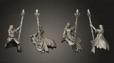Military figurines DAMSEL the Lady HORSE 3d model