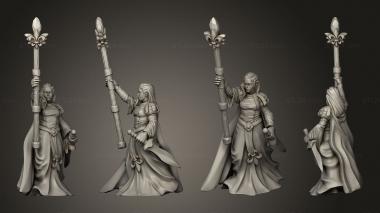 Military figurines DAMSEL the Lady HORSE 3d model