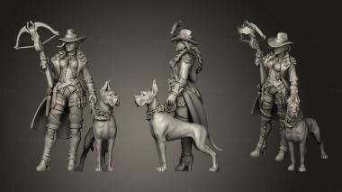 Military figurines Dana And Dog 3d model