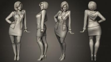 Military figurines Dana Scully outfit 3d model
