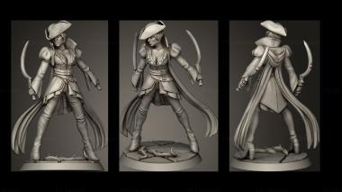 Military figurines Levinda Nightwing Huntress 3d model