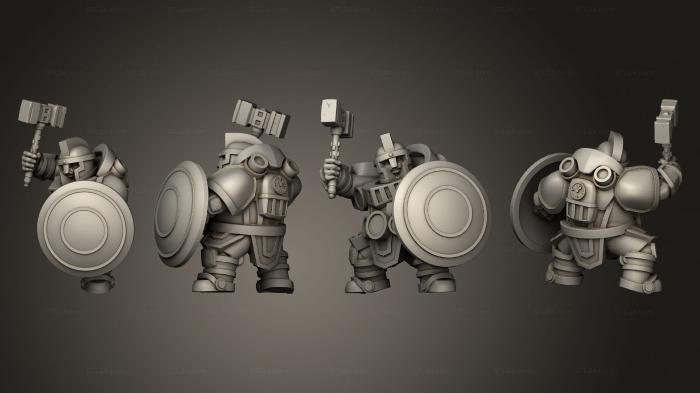 Military figurines (Assault Suit 3, STKW_2938) 3D models for cnc