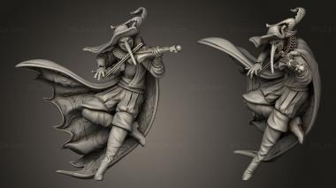 Military figurines Melankior Death Minstrel 3d model