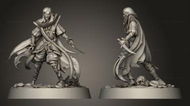 Military figurines Masquerade Zombie 3d model
