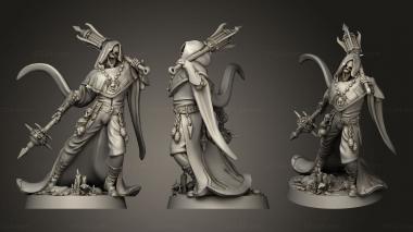 Military figurines Skeletal Inquisition 3d model