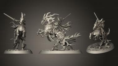 Military figurines Vampire Knight Cavalry Mounted 3d model