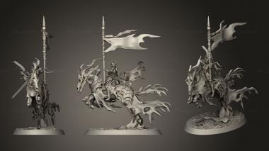 Military figurines Vampire Knight Cavalry Mounted HI Exclu 3d model