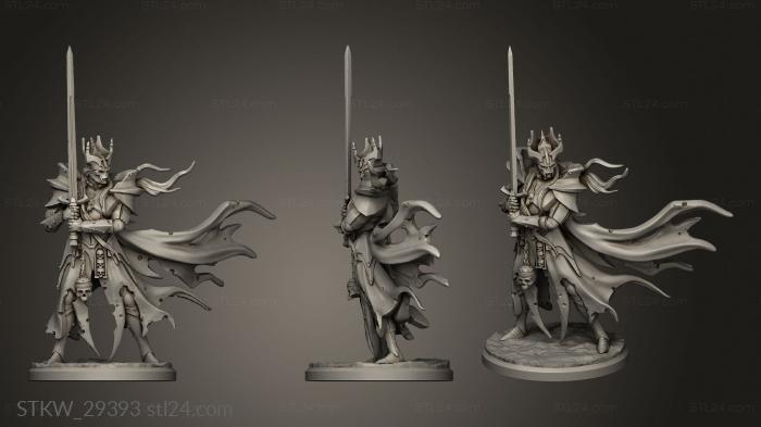 Military figurines (Vampire Knight on Foot, STKW_29393) 3D models for cnc