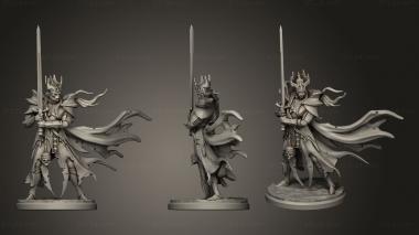Military figurines Vampire Knight on Foot 3d model