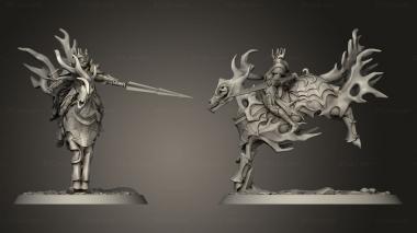 Military figurines Cavalry Knight Mounted 3d model