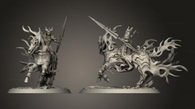 Military figurines Cavalry Knight Mounted 3d model