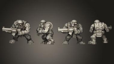 Military figurines Assaunt Gunner D 3 3d model
