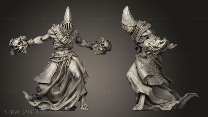 Military figurines (Dark Acolytes Occult assistant, STKW_29414) 3D models for cnc