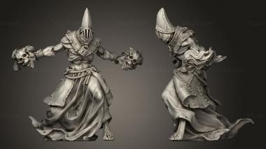 Military figurines Dark Acolytes Occult assistant 3d model