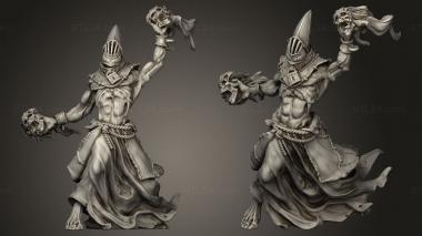 Military figurines Dark Acolytes Occult assistant 3d model