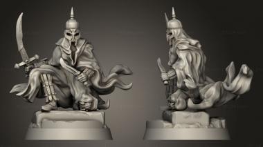 Military figurines Dark Assassin rider 3d model