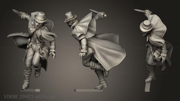 Military figurines (Dark Corners Stokerane Piers Jack, STKW_29423) 3D models for cnc