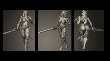 Military figurines Dark Dragon Share Demon Hero Bottom 3d model