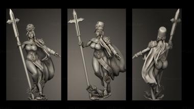 Military figurines Dark Dragon Share Pinup Priestess 3d model