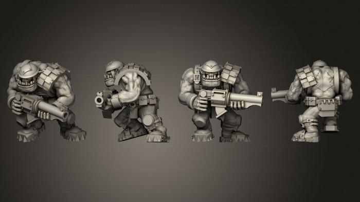 Military figurines (Assaunt Gunner D 5, STKW_2943) 3D models for cnc