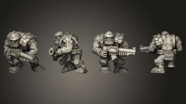 Military figurines Assaunt Gunner D 5 3d model
