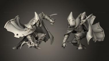 Military figurines Dark Elves Elf Black Mist Abyss 3d model