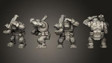 Military figurines Assaunt Gunner D Salute 3d model