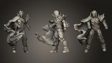 Military figurines Dark Elves Fist Elf Fighting 3d model
