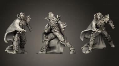 Military figurines Dark Elves Fist Elf Fighting 3d model