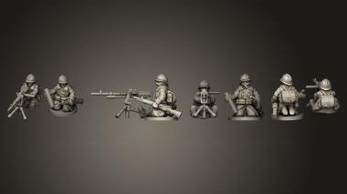 Military figurines ASSISTANT 03 3d model
