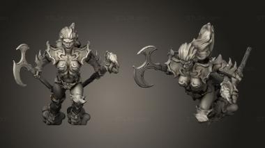 Military figurines Dark Elves Modular Bodies Elf ZOOMZOOM 3d model