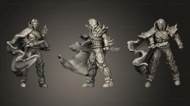 Military figurines Dark Elves Nickeys Hatchery Elf Daggers 3d model