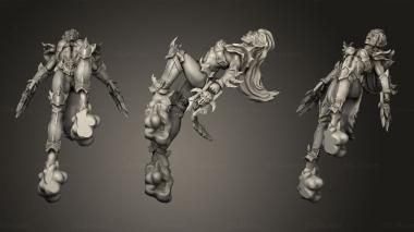 Military figurines Dark Elves Nickys Hatchery Elf Fist Weapons 3d model