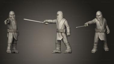 Military figurines Dark Fire Jedi Knight Squad Alien Leader Wookie 3d model