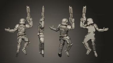 Military figurines Dark Fire Master Fallen Tropical Troopers Shoretrooper 3d model