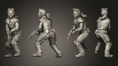 Military figurines Dark Forces Hero Carl 3d model