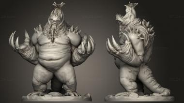 Military figurines Dark Haven Dredge Kin 3d model