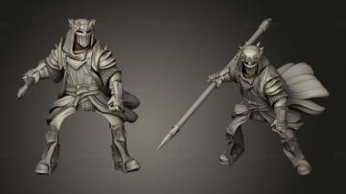 Military figurines Dark Rhunemorian Cavalry 3d model